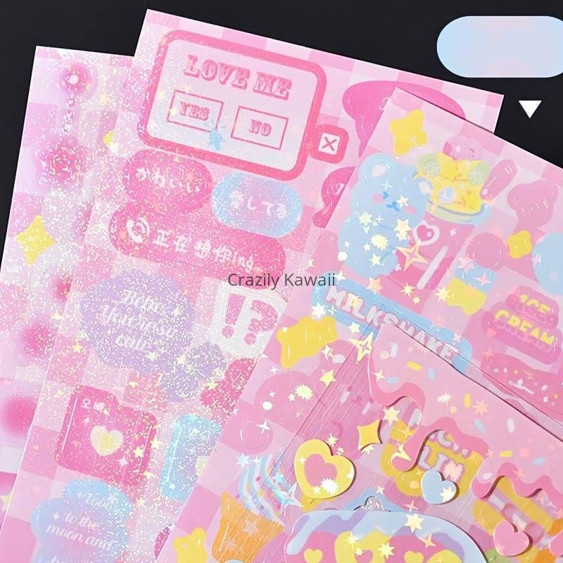 Pinterest Glitter Sticker Set