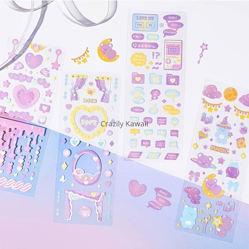 Pinterest Glitter Sticker Set