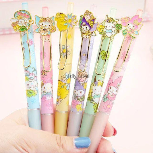 Premium Quality Metal Charm Sanrio Floral Theme Pencil