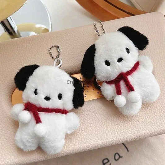 Cute Puppy Doll Plush Keychain