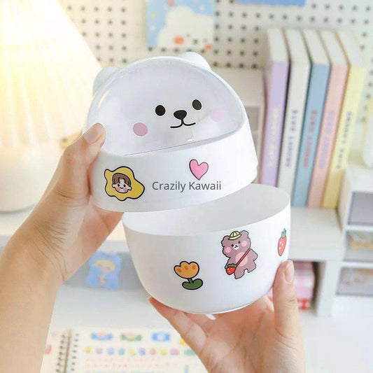 Kawaii Bear Trash Bin Storage Box