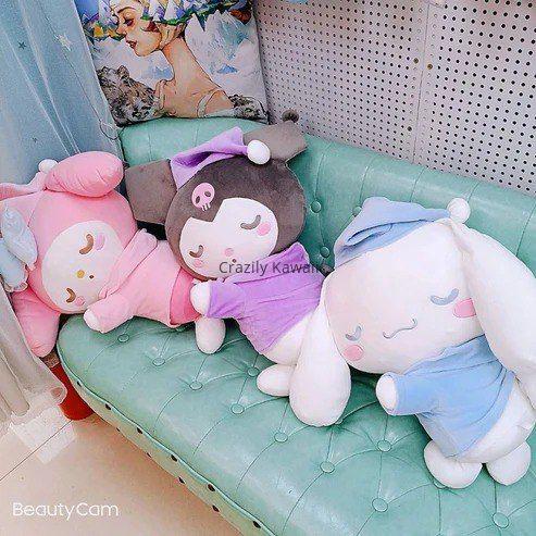 Kawaii Sanrio Sleeping Plush Pillow