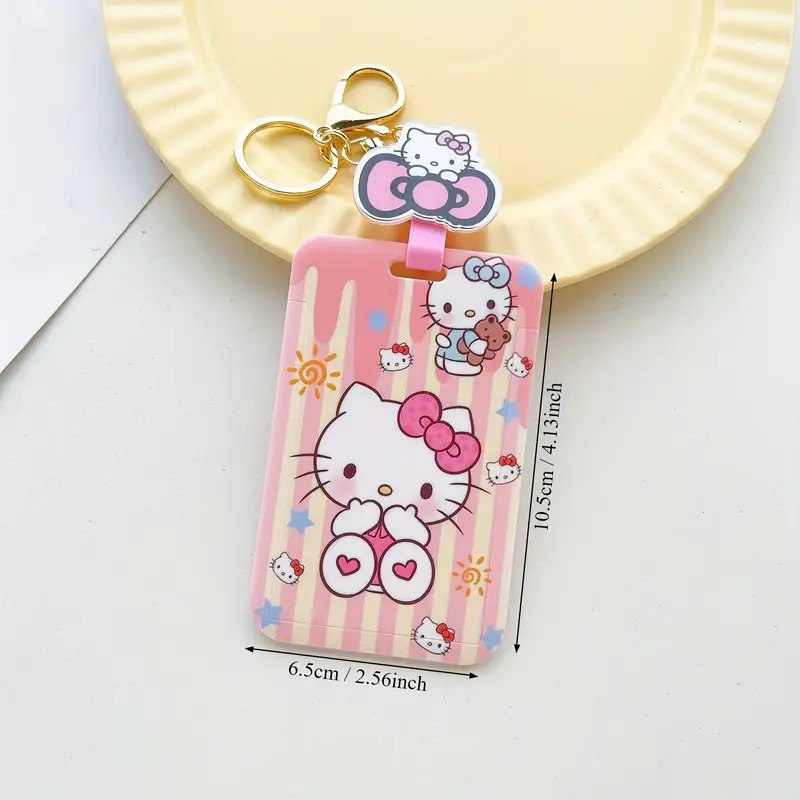 Sanrio Retractable ID Badge Holder Keychain