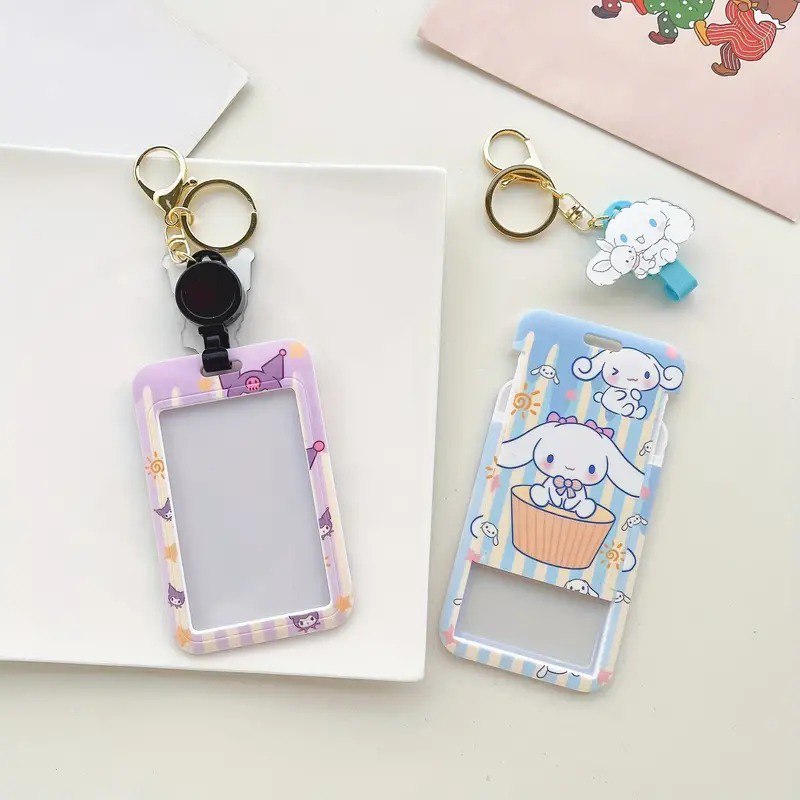 Sanrio Retractable ID Badge Holder Keychain