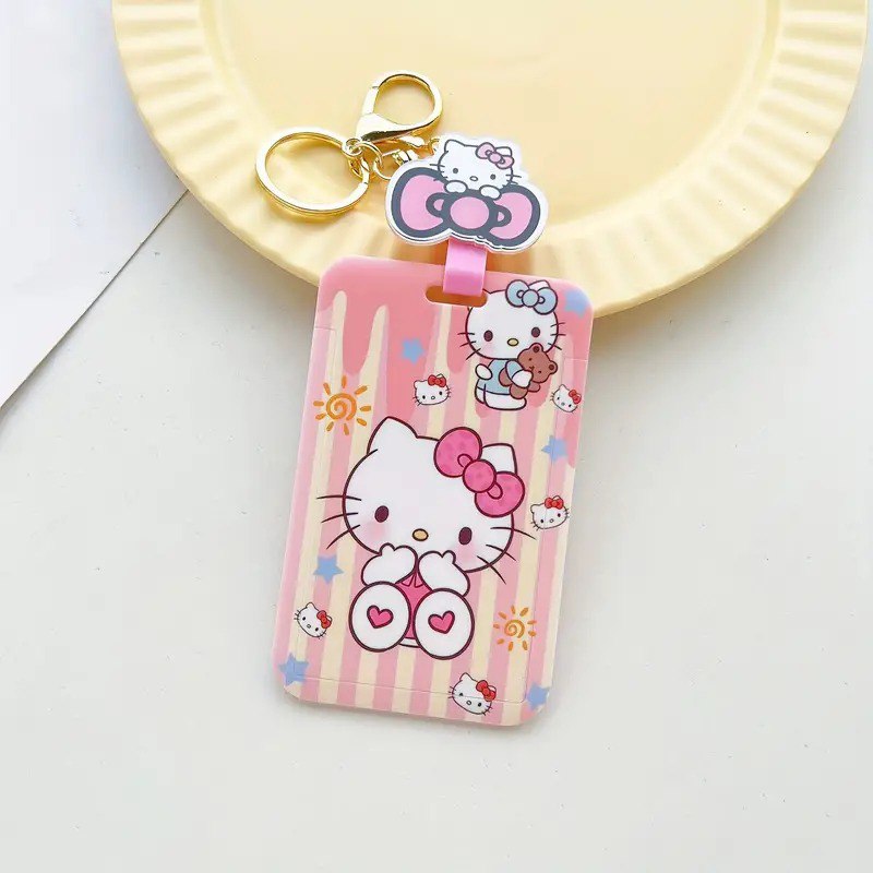 Sanrio Retractable ID Badge Holder Keychain