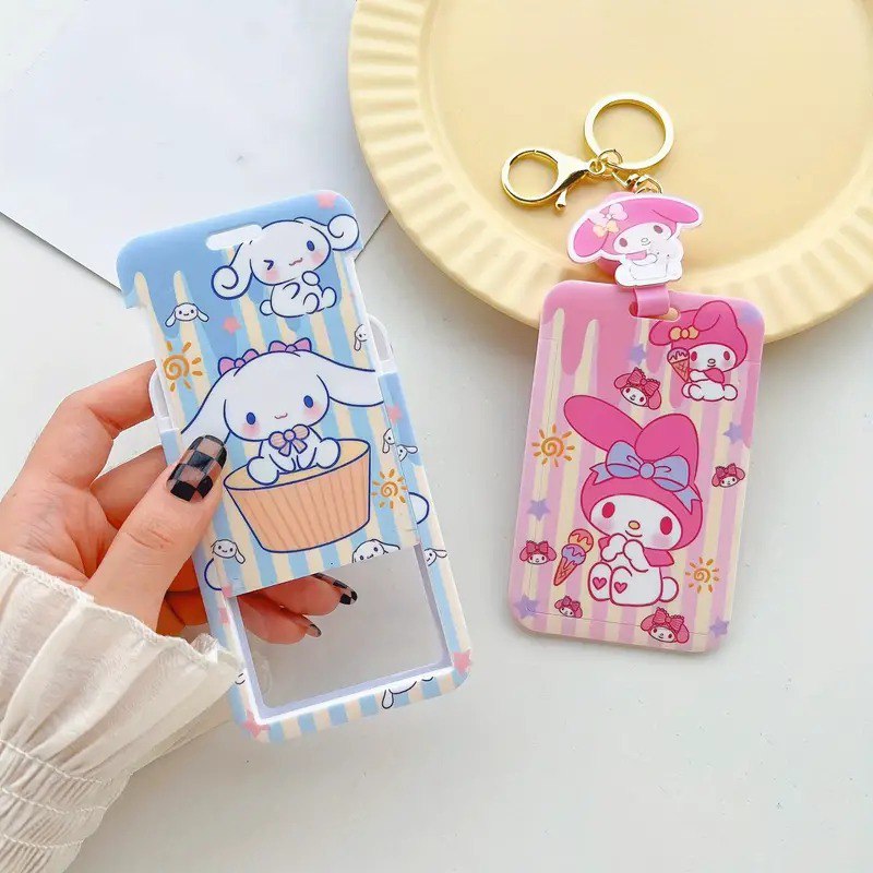 Sanrio Retractable ID Badge Holder Keychain