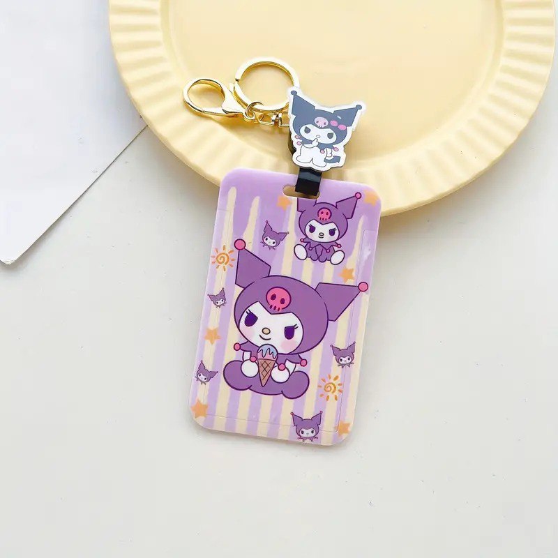 Sanrio Retractable ID Badge Holder Keychain