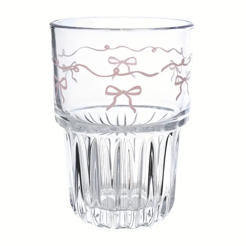 Coquette Bow Glass Tumbler - Set of 2