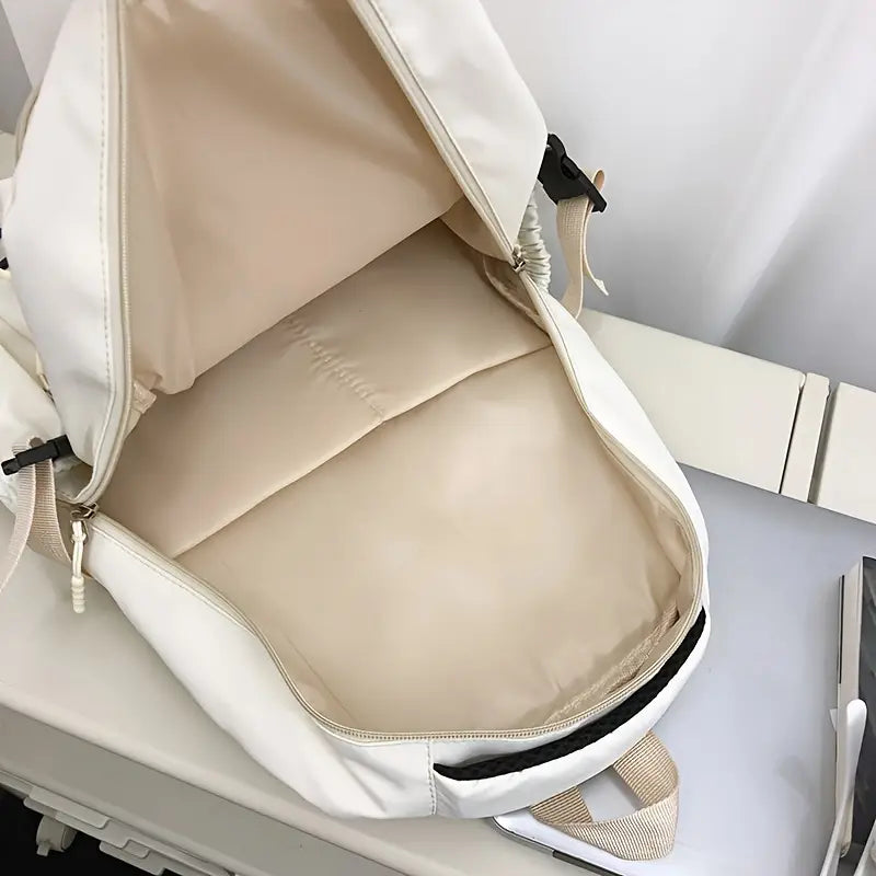 Korean Japanese White Backpack