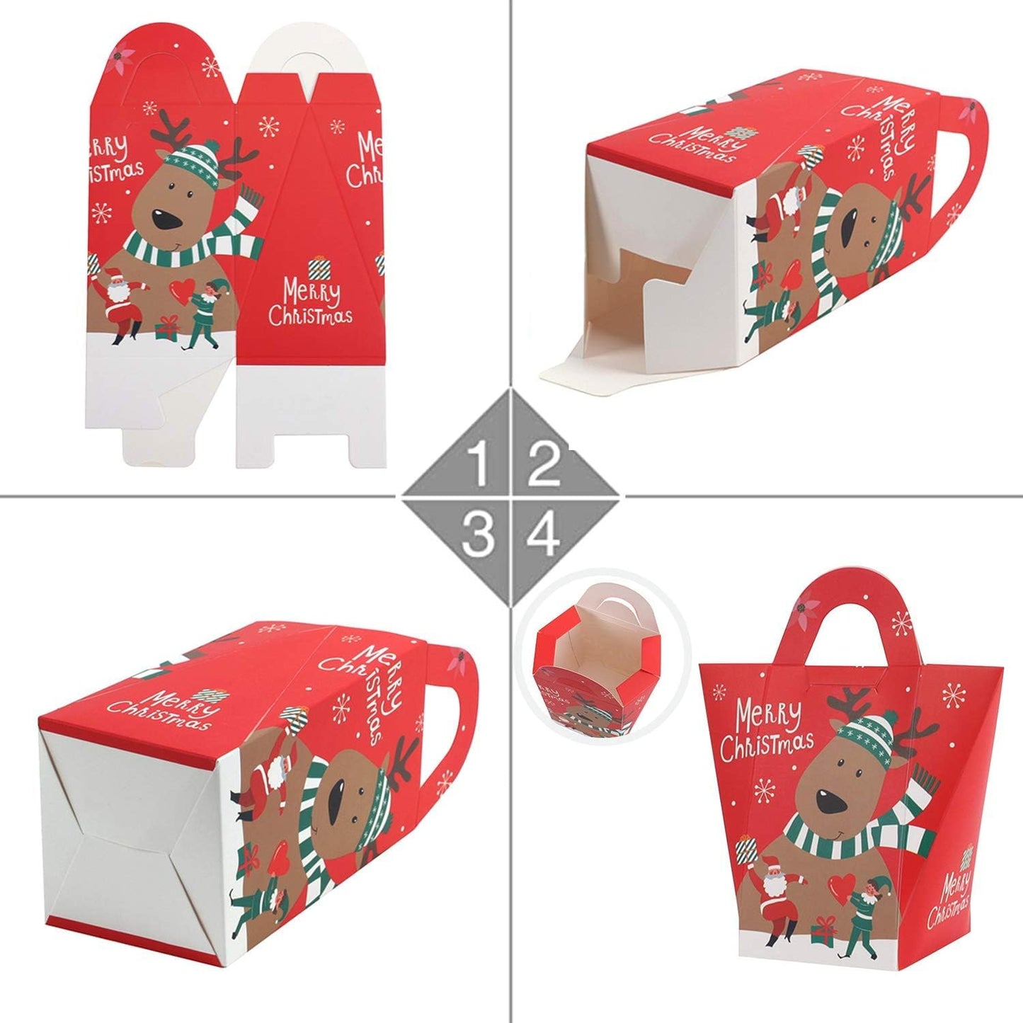 Mini Christmas Paper Candy Bag