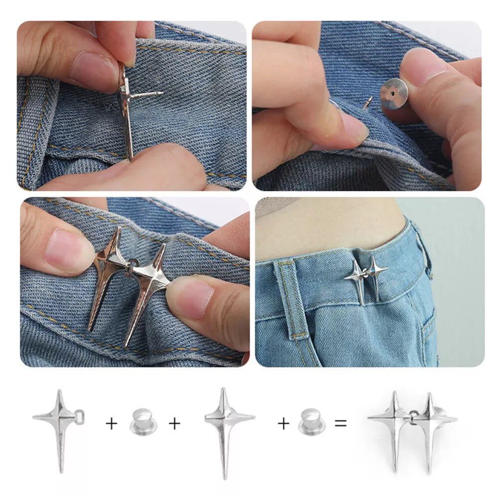 Trendy Jean Button Pins