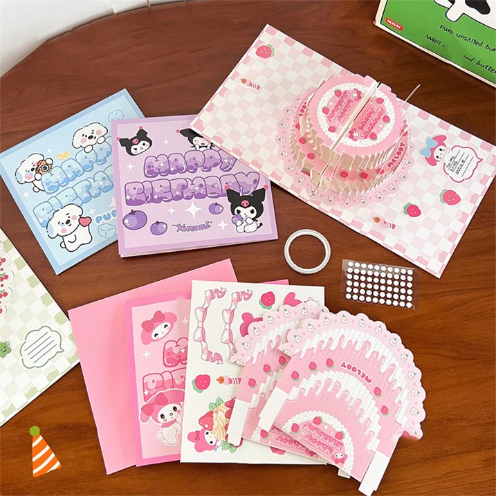 Sanrio Birthday Greeting Card - DIY