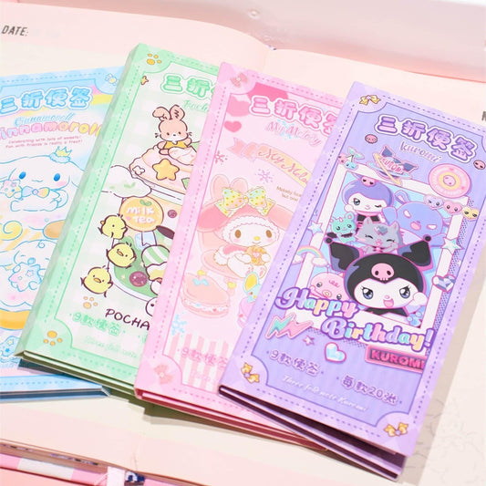 Sanrio Tri-fold Sticky Notes