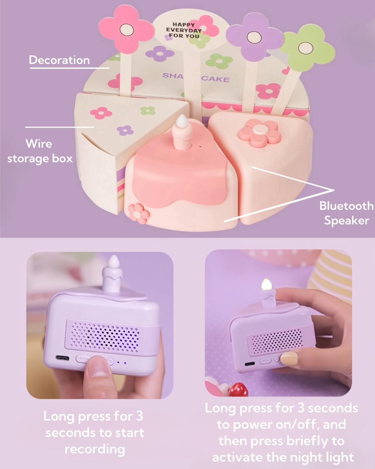 Kawaii Cake-Shaped Bluetooth Speaker - Offical Martube