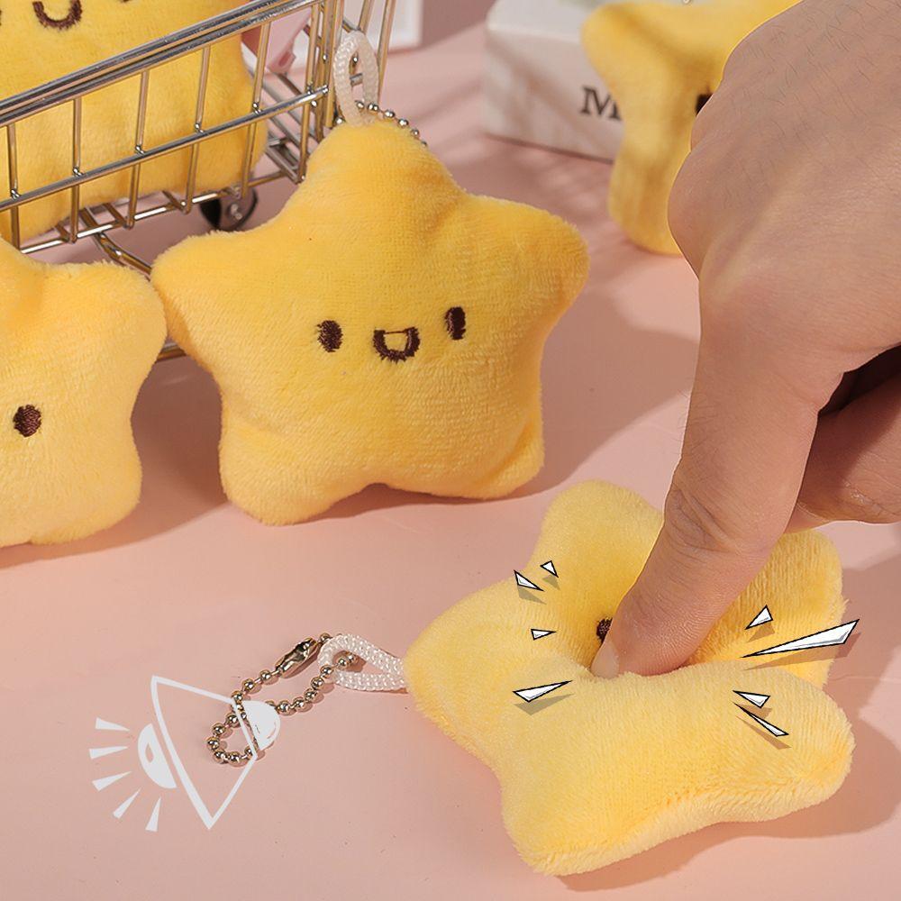 Cute Star Plush Doll Pendant Keychain