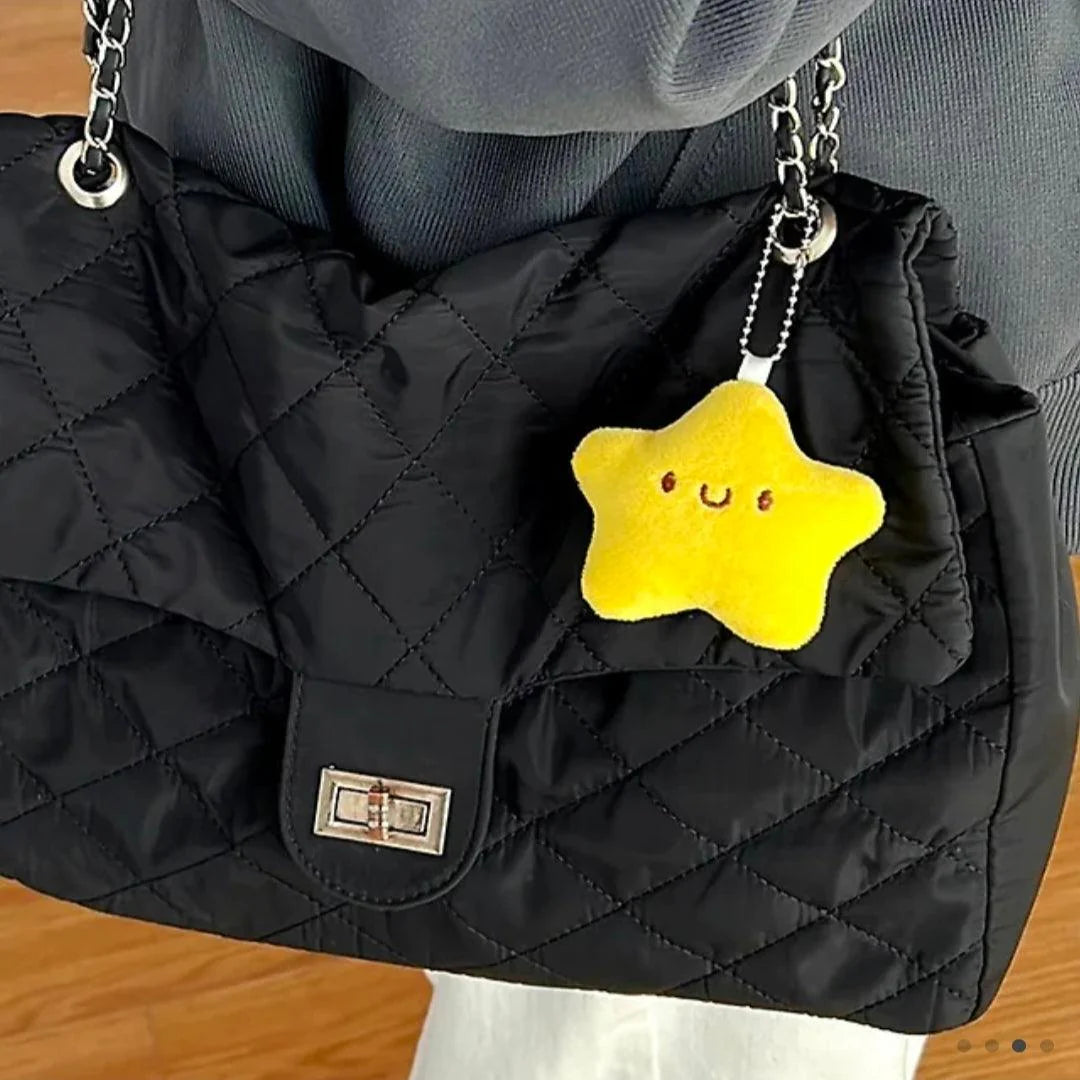 Cute Star Plush Doll Pendant Keychain