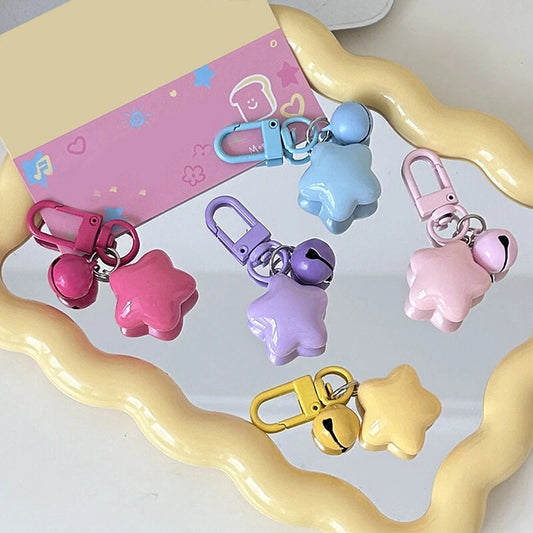 Cute Star with Bell Keychain