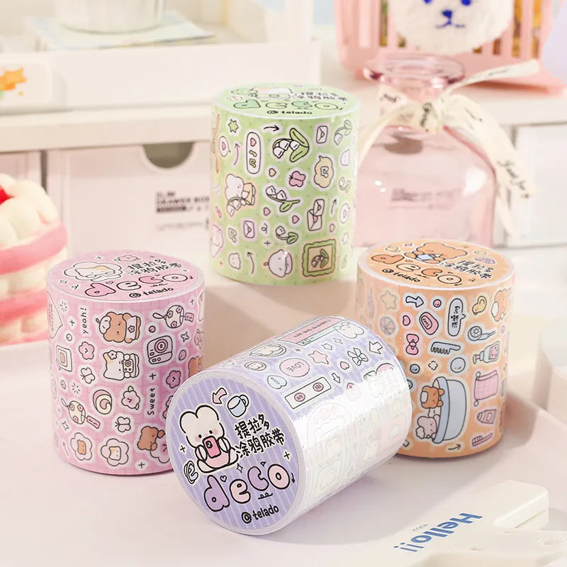 Kawaii Deco Bear Sticker Roll