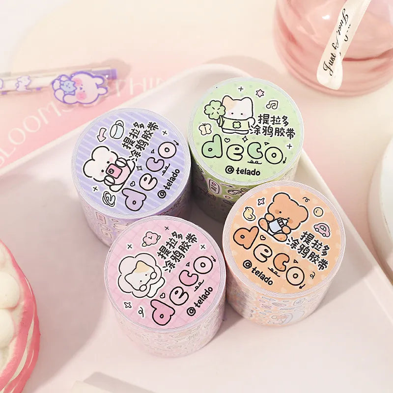 Kawaii Deco Bear Sticker Roll