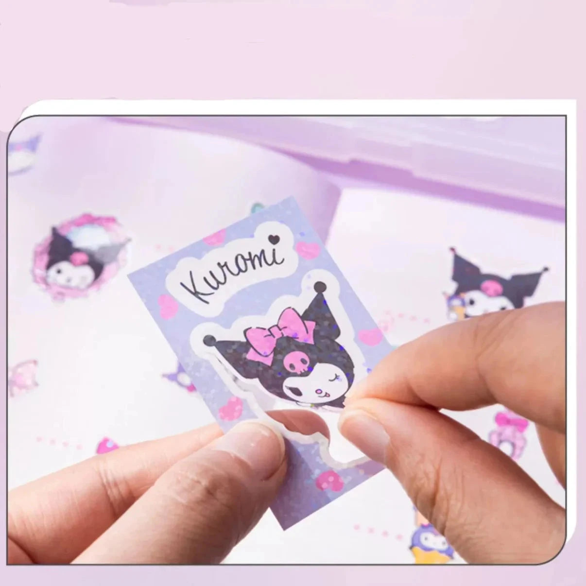 Kuromi Glitter Mini Sticker Book