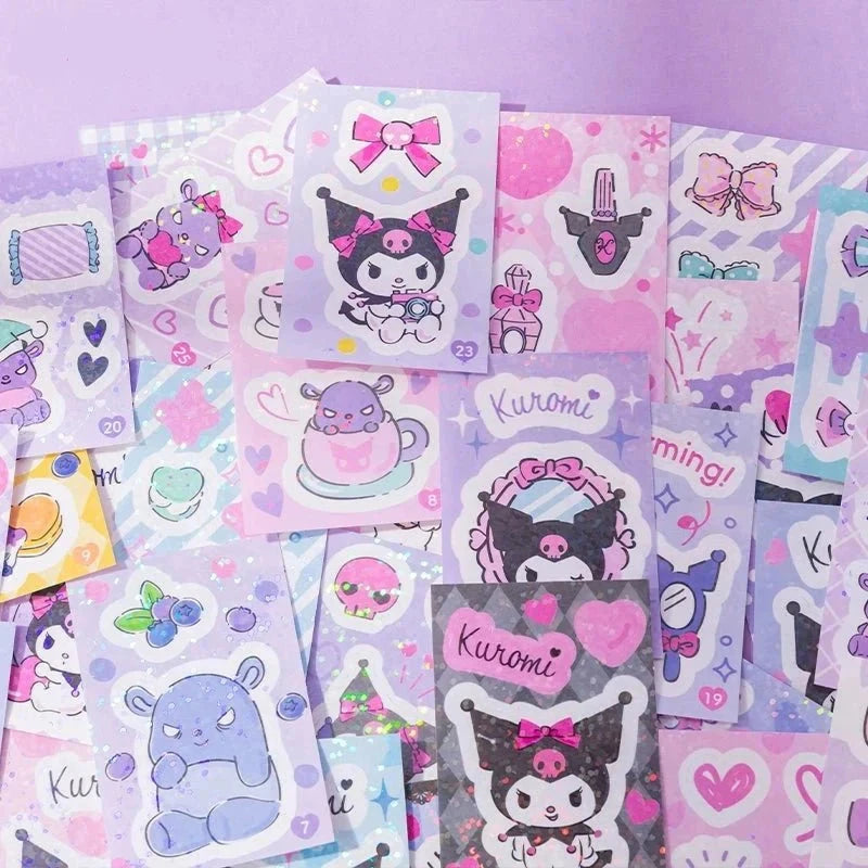 Kuromi Glitter Mini Sticker Book