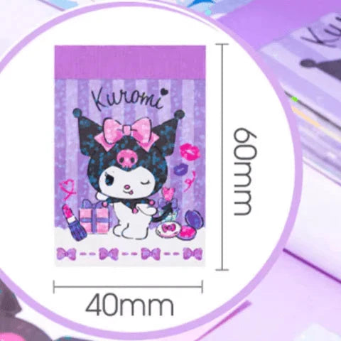 Kuromi Glitter Mini Sticker Book