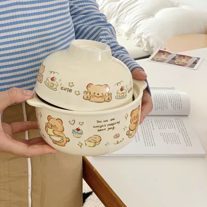 Butter Bear Breakfast Ceramic Tableware Set