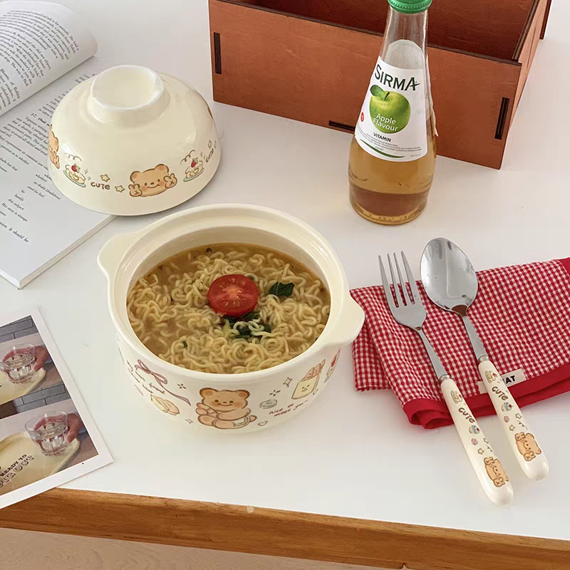 Butter Bear Breakfast Ceramic Tableware Set