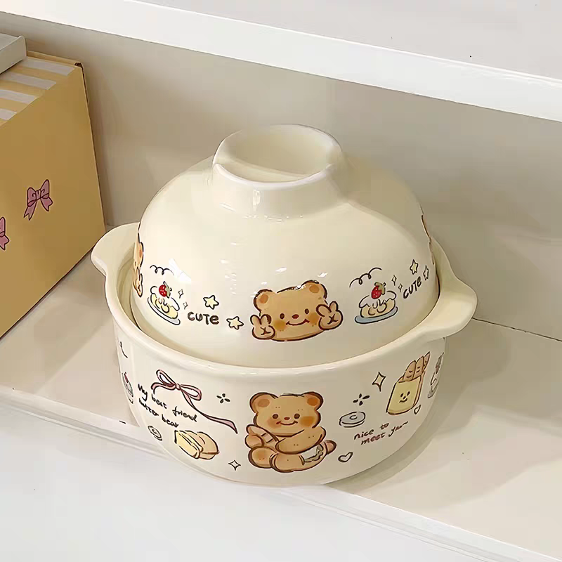 Butter Bear Breakfast Ceramic Tableware Set