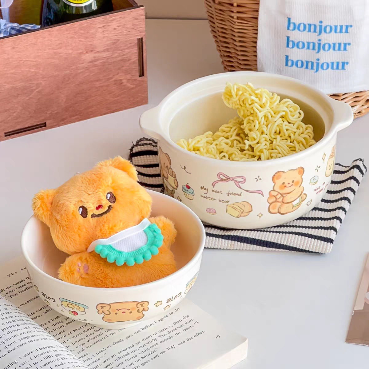 Butter Bear Breakfast Ceramic Tableware Set