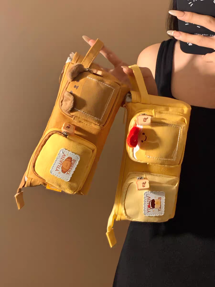 Kawaii Toast Pencil Pouch - Premium