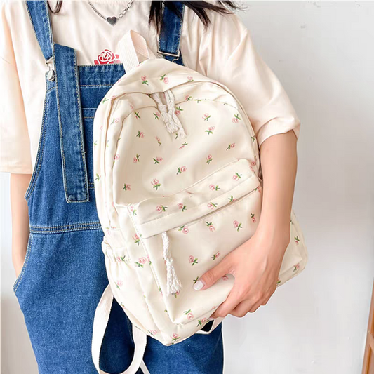 Floral Korean Backpack