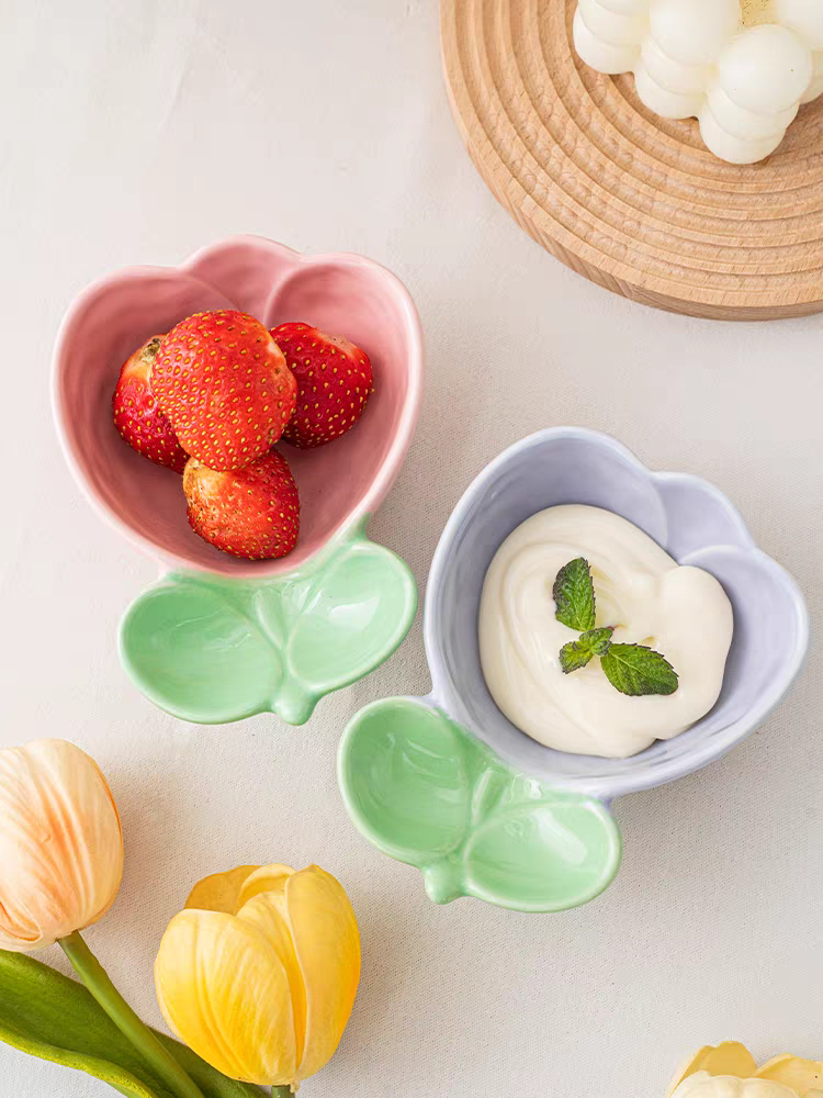 Ceramic Tulip Sauce Cup