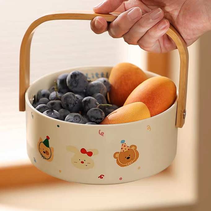 My Little Buddy Ceramic Cookie Basket