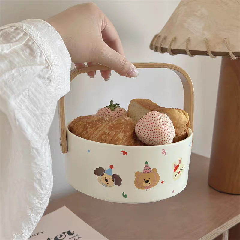My Little Buddy Ceramic Cookie Basket