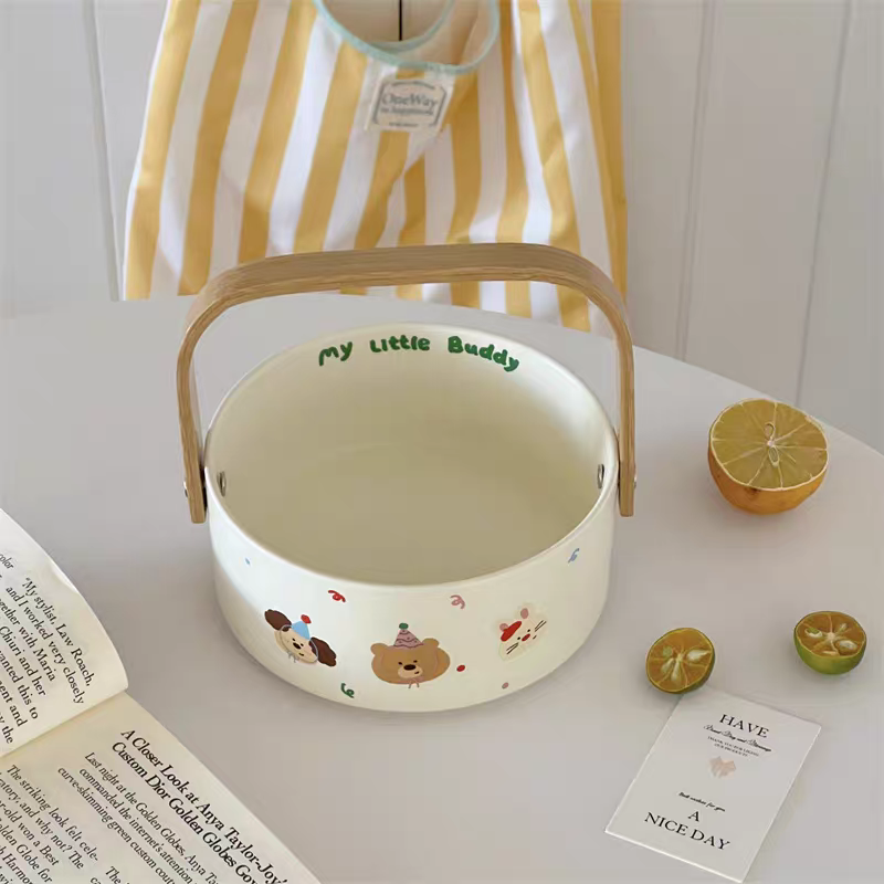 My Little Buddy Ceramic Cookie Basket