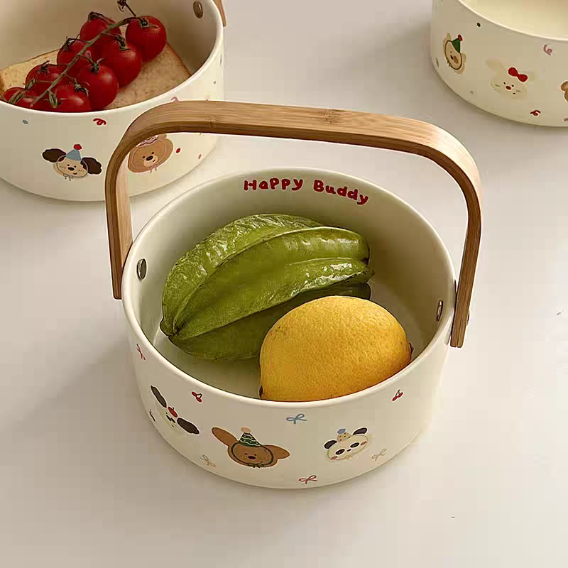 My Little Buddy Ceramic Cookie Basket