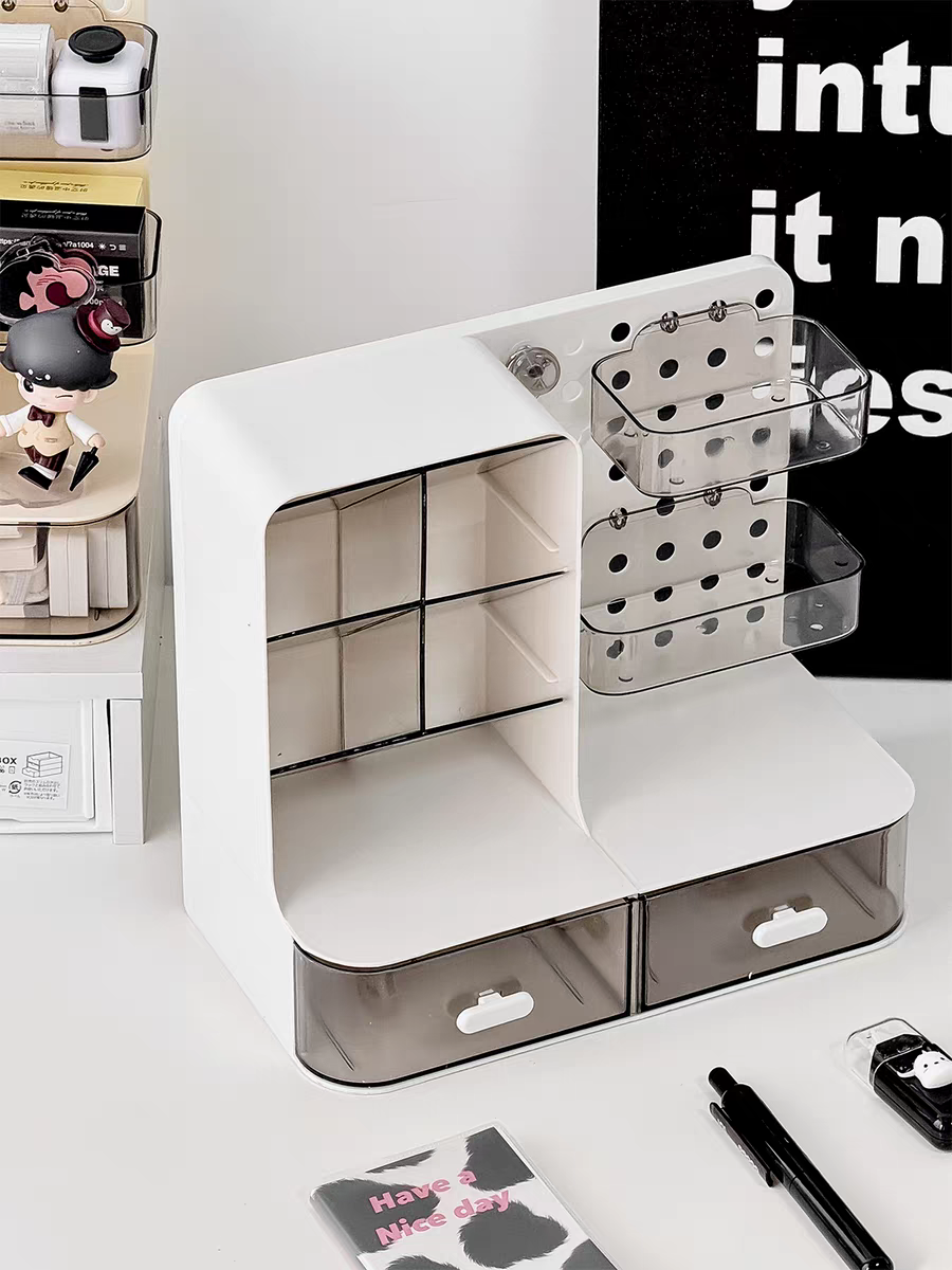 Minimalist White Desk Organiser