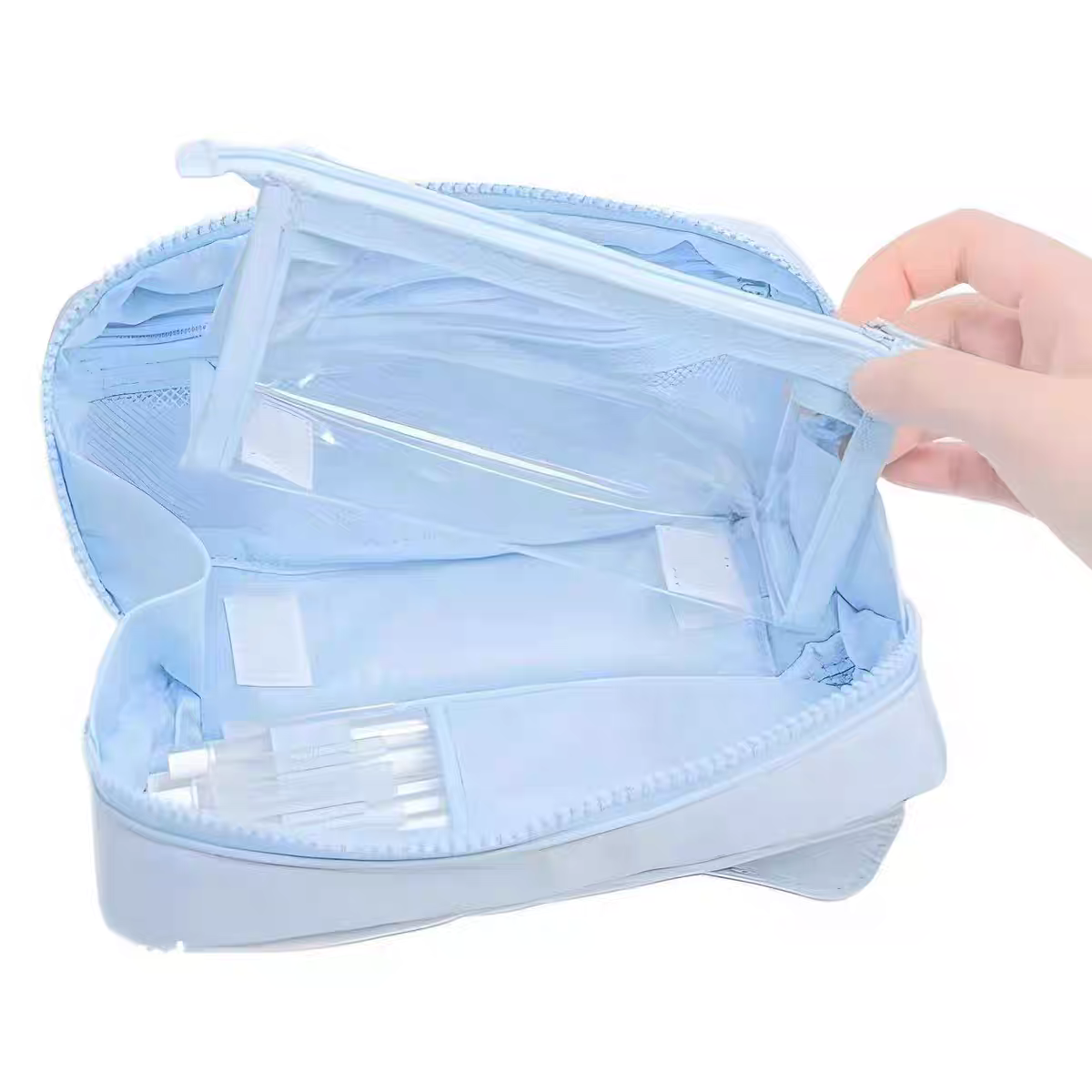Pastel Shade Large Capacity Stationery Pouch