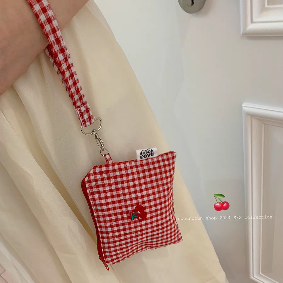 Cherry Print Kawaii Coin Purse