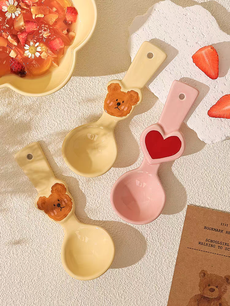 Kawaii Bear/Heart Dessert/Icecream Spoon