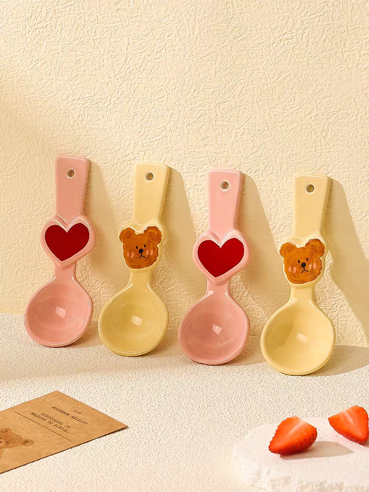 Kawaii Bear/Heart Dessert/Icecream Spoon