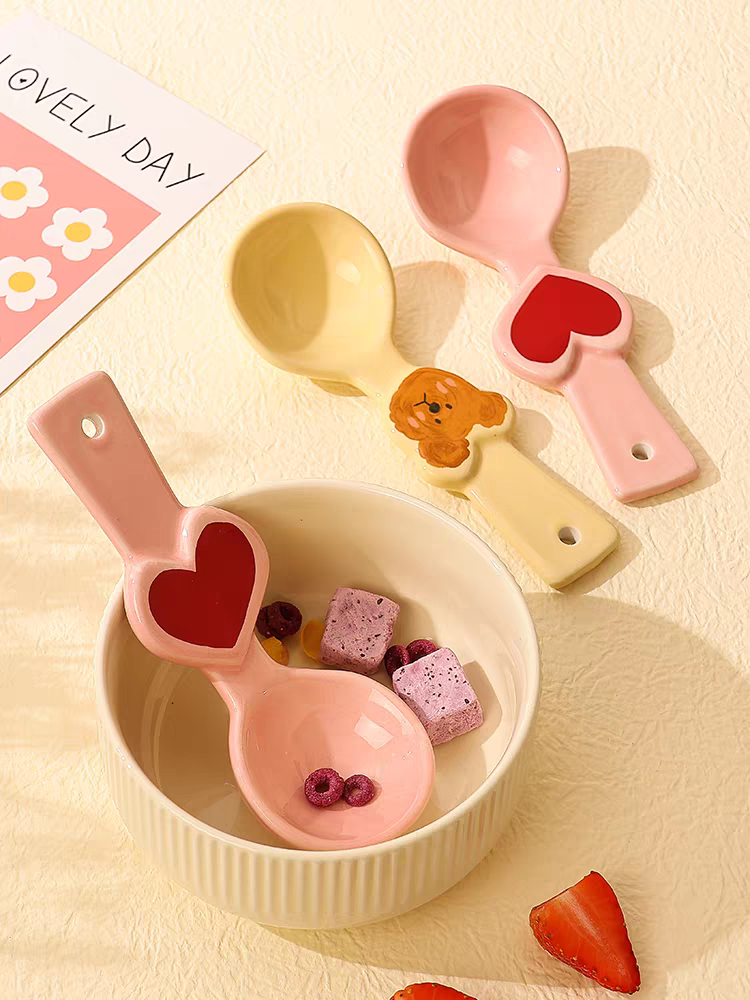 Kawaii Bear/Heart Dessert/Icecream Spoon