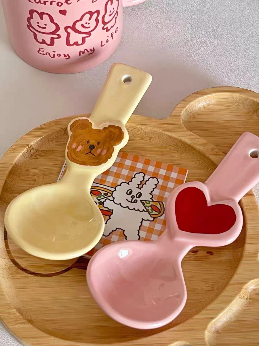 Kawaii Bear/Heart Dessert/Icecream Spoon