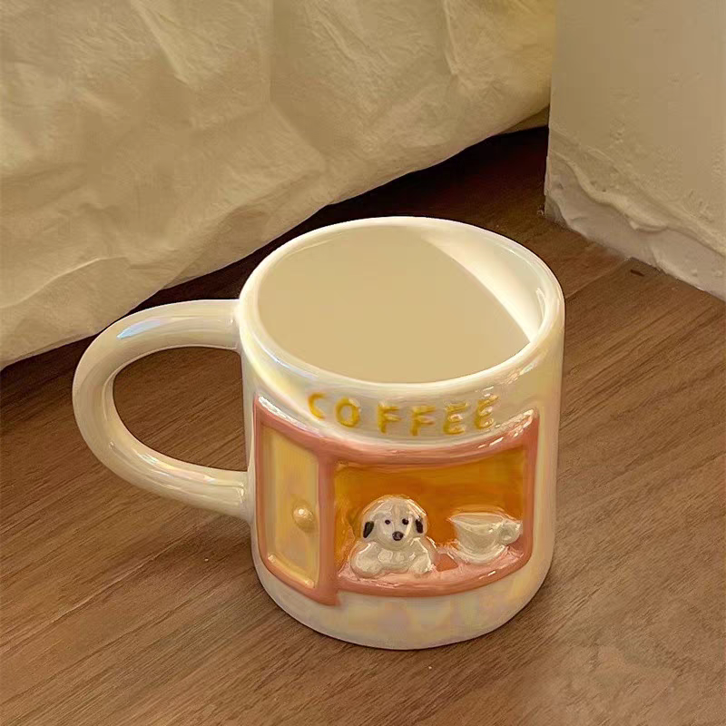 Pinteresty Handmade Puppy Ceramic Mug