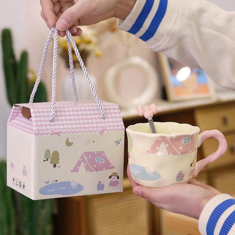 Kawaii Illustration Gift Mug Set