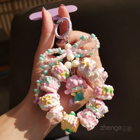 Genuine Pop mart Lucky Cat - Handmade Phone Charm/Keychain