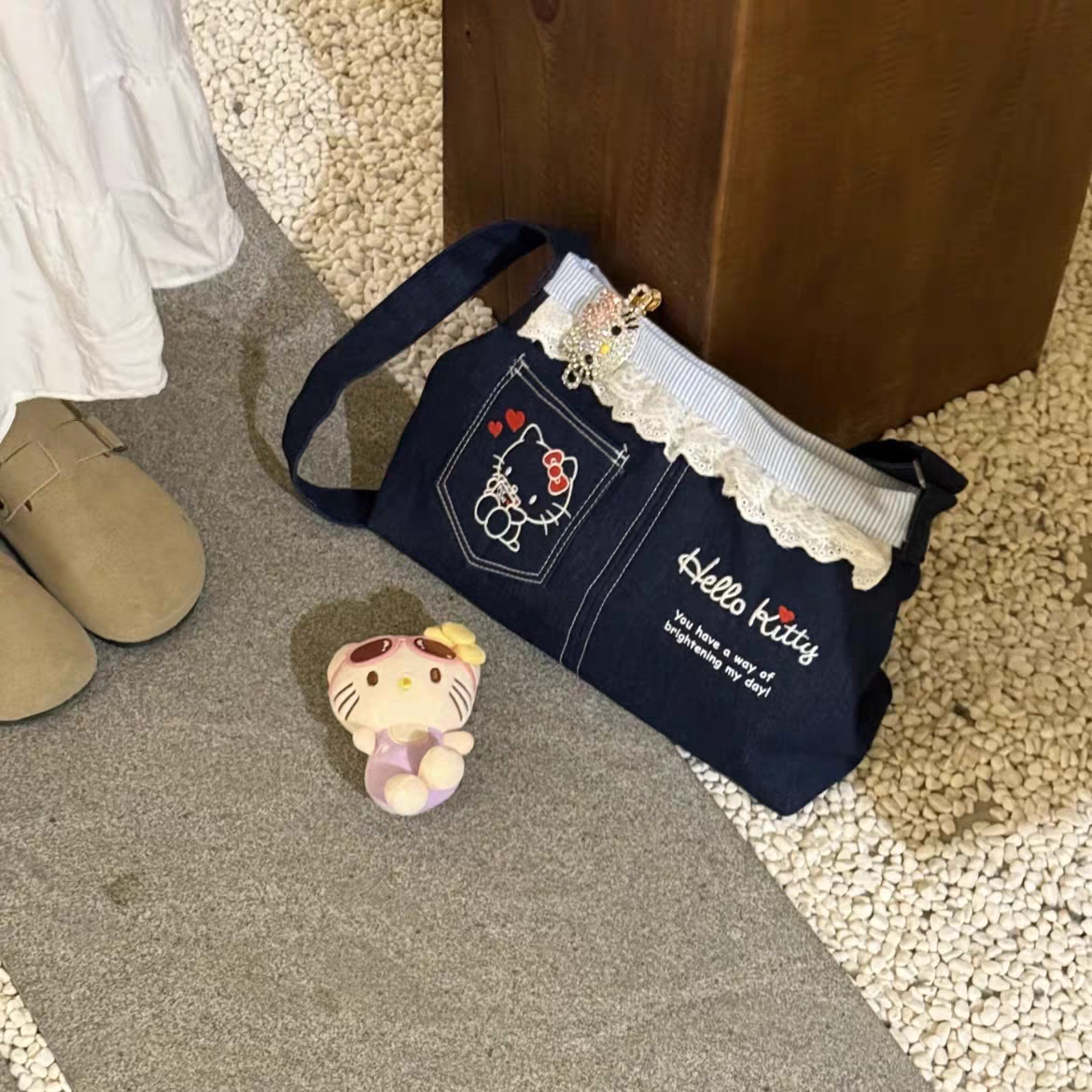 Hello Kitty Tote Bag with Free HK Keychain