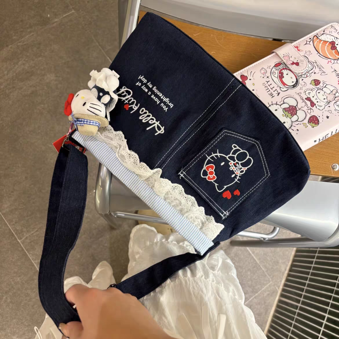 Hello Kitty Tote Bag with Free HK Keychain