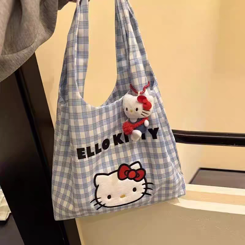 Hello Kitty Cloth Tote bag - With Free HK Keychain